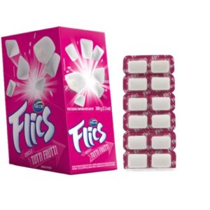 CARTELA DE CHICLETE FLICS TUTTI-FRUTTI