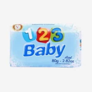 SABONETE 123 BABY CREMOSO AZUL 80G