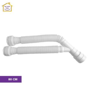 SIFÃO SANFONADO DUPLO MULTIUSO 80CM