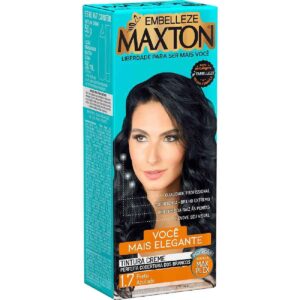 TINTURA PERMANENTE MAXTON EMBELLEZE PRETO AZULADO 1.7