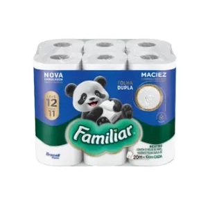 PAPEL HIGIENICO FAMILIAR FOLHA DUPLA COM 12
