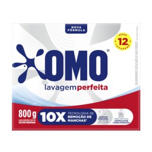 SABÃO EM PO OMO CAIXA LAVAGEM PERFEITA 800G